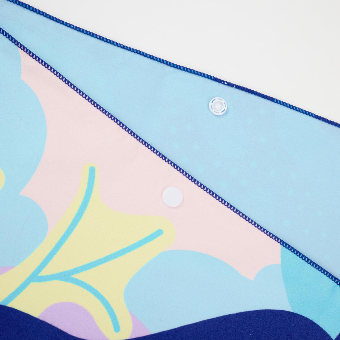 NABAIJI(ナバイジ) 水泳・プール マイクロファイバータオル ウルトラコンパクト スナップボタン付き Lサイズ 80x130cm