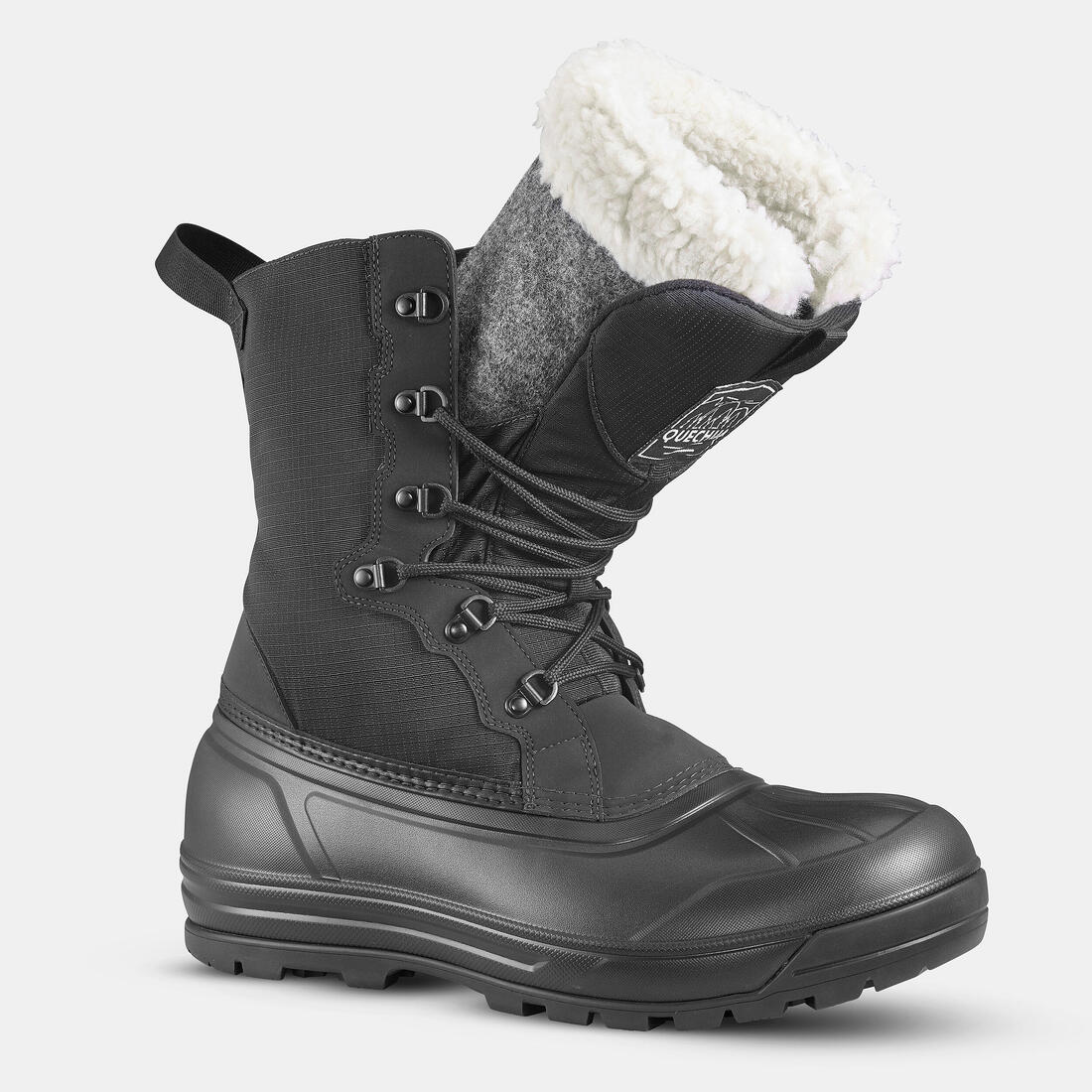 QUECHUA(ケシュア)登山・スノーハイキング メンズ 編み上げブーツ ウォーム 防水 SH500 U-WARM