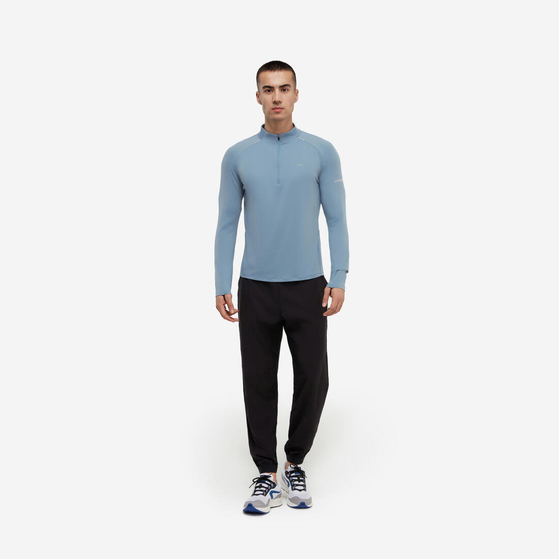 KIPRUN(キプラン)ランニング 長袖Tシャツ ハーフファスナー Run 500 Dry メンズ