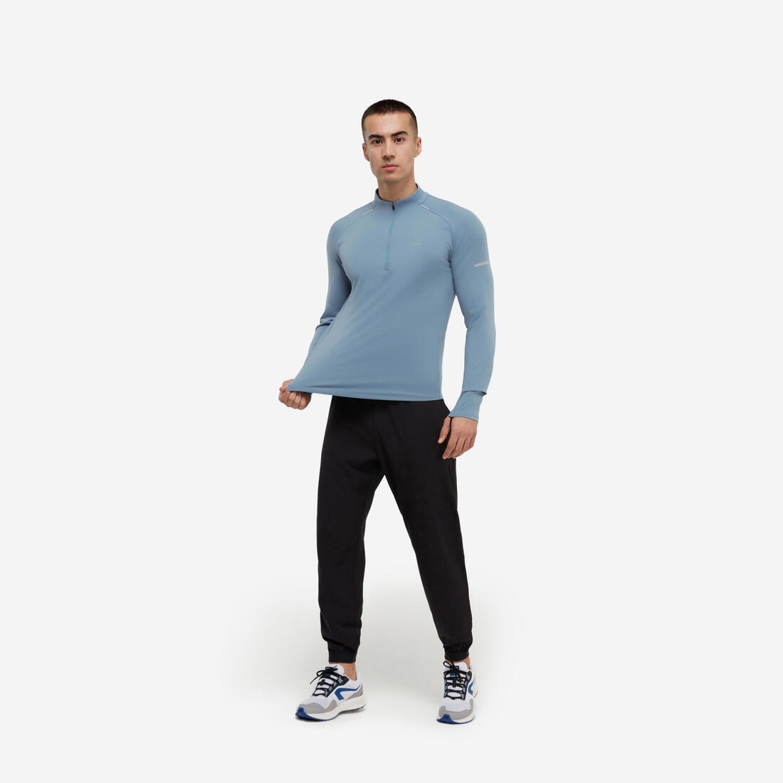 KIPRUN(キプラン)ランニング 長袖Tシャツ ハーフファスナー Run 500 Dry メンズ