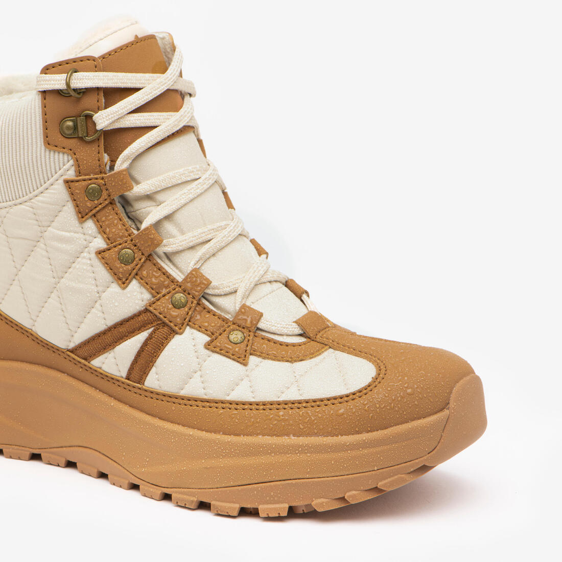 QUECHUA (ケシュア) 登山・スノーハイキング レディース ブーツ ウォーム 防水 ミッドカット NH500
