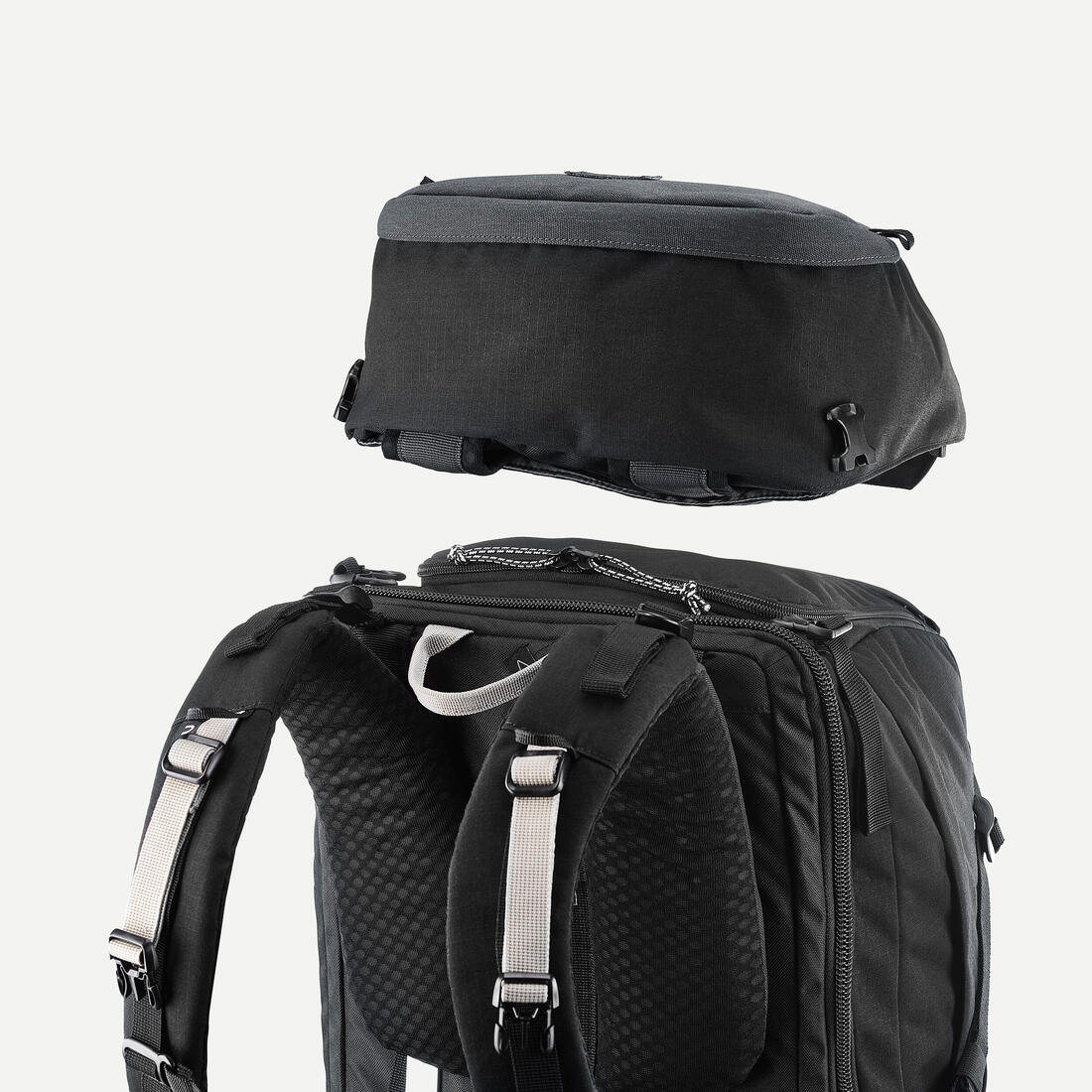FORCLAZ(フォルクラ)登山・トレッキング バックパック Travel 500 50 L スーツケース開口付き ブラック