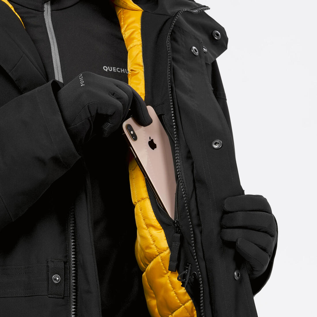 QUECHUA(ケシュア)登山・スノーハイキング メンズ ウィンターパーカー 防水 - SH500 Ultra-Warm -20°C