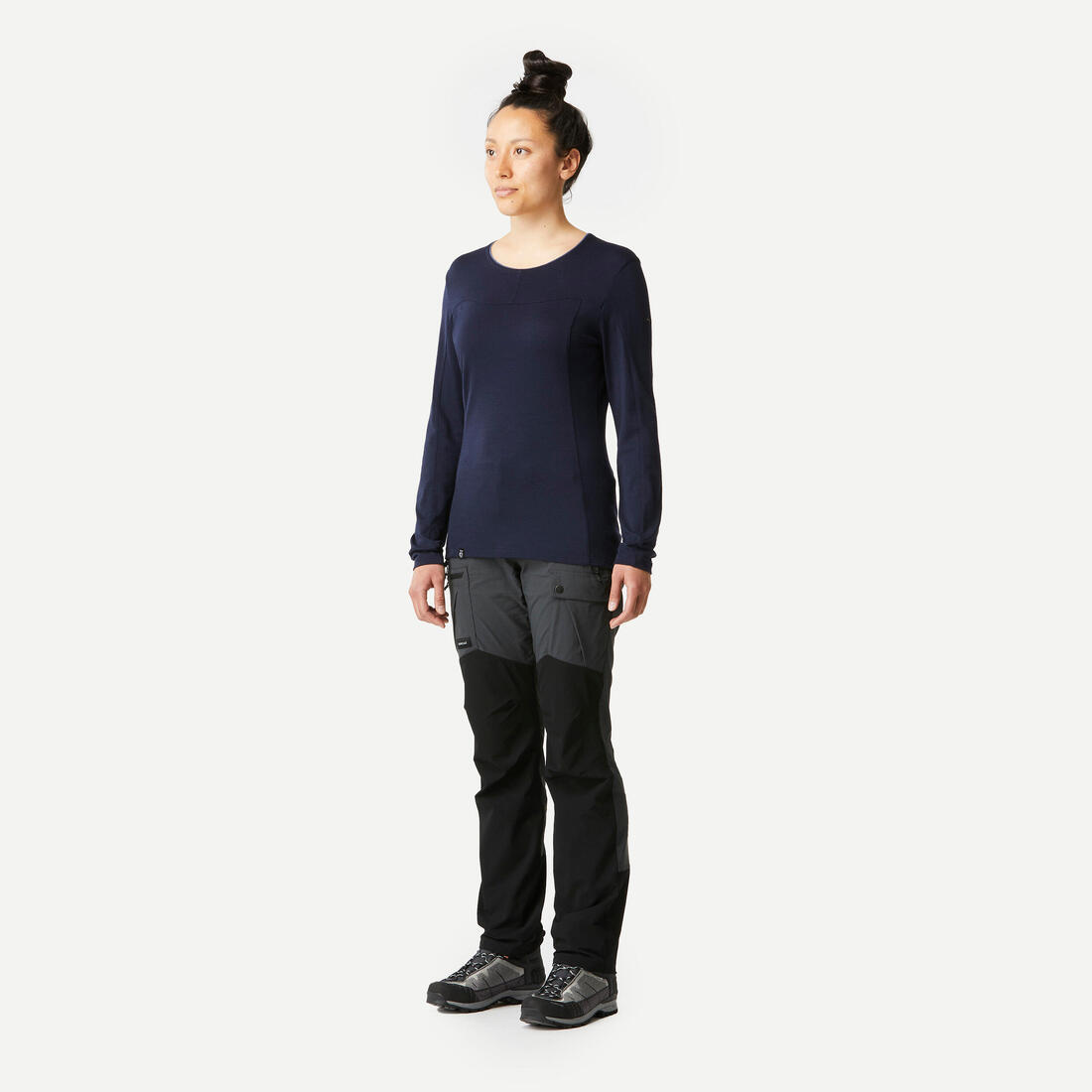 FORCLAZ (フォルクラ) 登山・トレッキング 長袖メリノTシャツ Trek 500 レディース