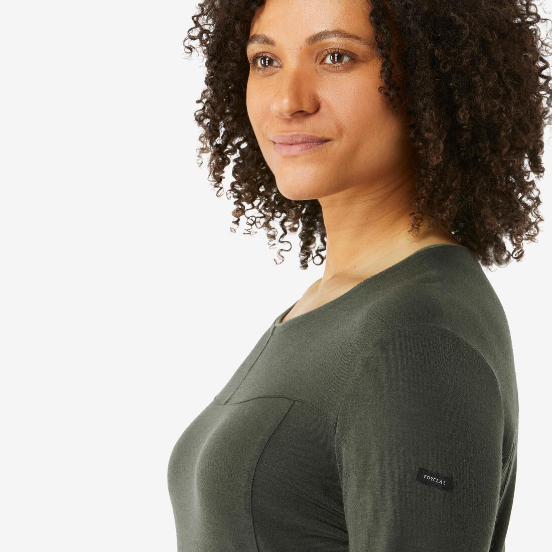 FORCLAZ (フォルクラ) 登山・トレッキング 長袖メリノTシャツ Trek 500 レディース