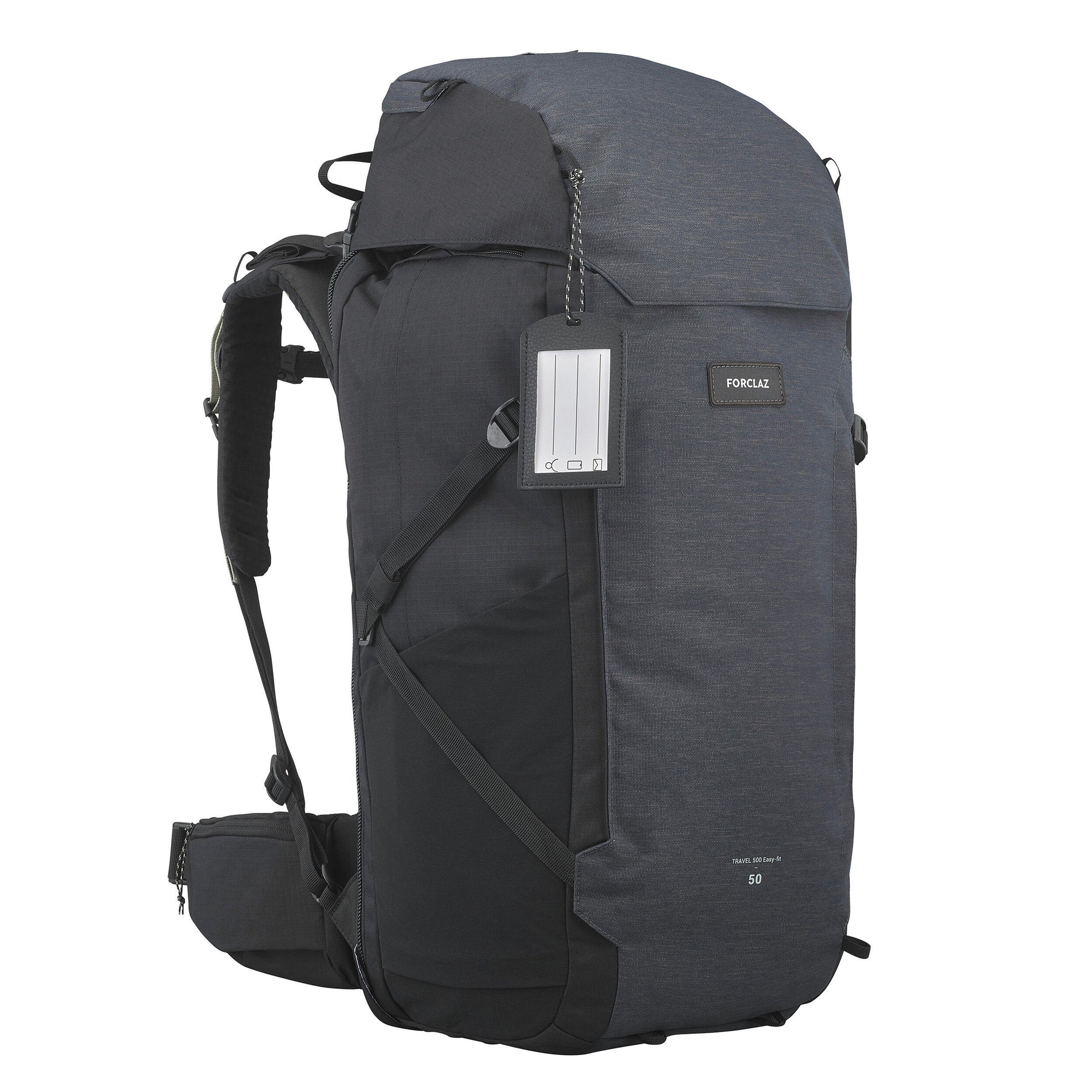 FORCLAZ(フォルクラ)登山・トレッキング バックパック Travel 500 50 L スーツケース開口付き ブラック