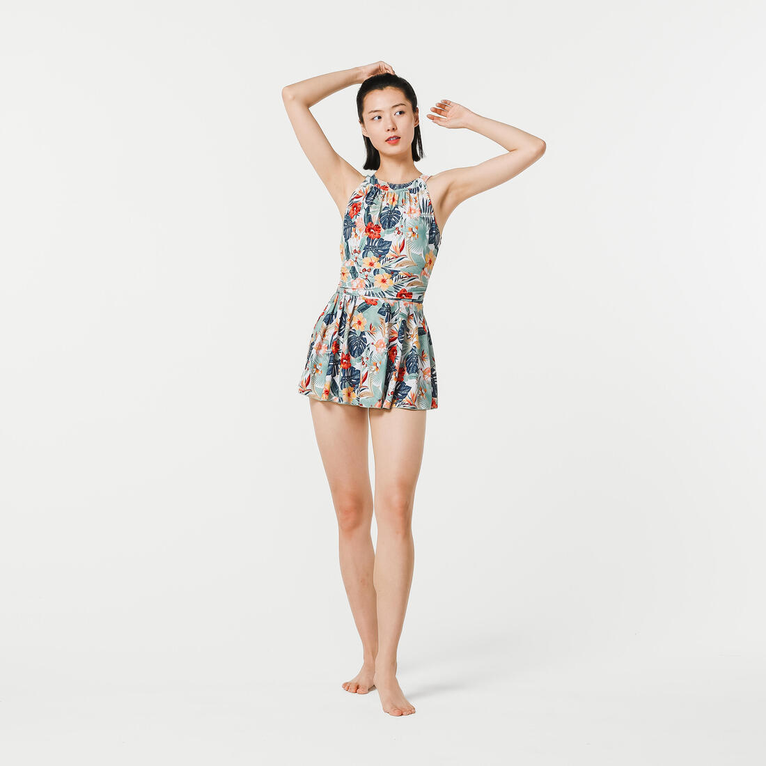 OLAIAN (オライアン) サーフィン レディース ワンピース水着 スカート - Amber - GLORY