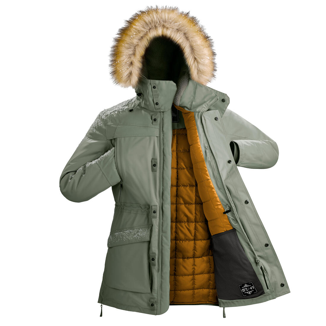 QUECHUA(ケシュア)登山・スノーハイキング メンズ ウィンターパーカー 防水 - SH500 Ultra-Warm -20°C