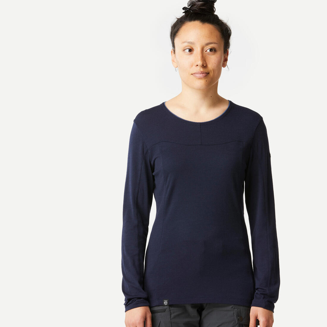 FORCLAZ (フォルクラ) 登山・トレッキング 長袖メリノTシャツ Trek 500 レディース