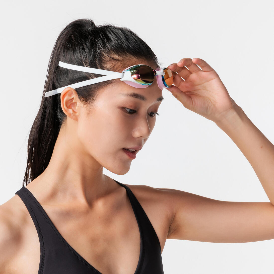 NABAIJI(ナバイジ) 水泳 ゴーグル ミラーレンズ BFIT