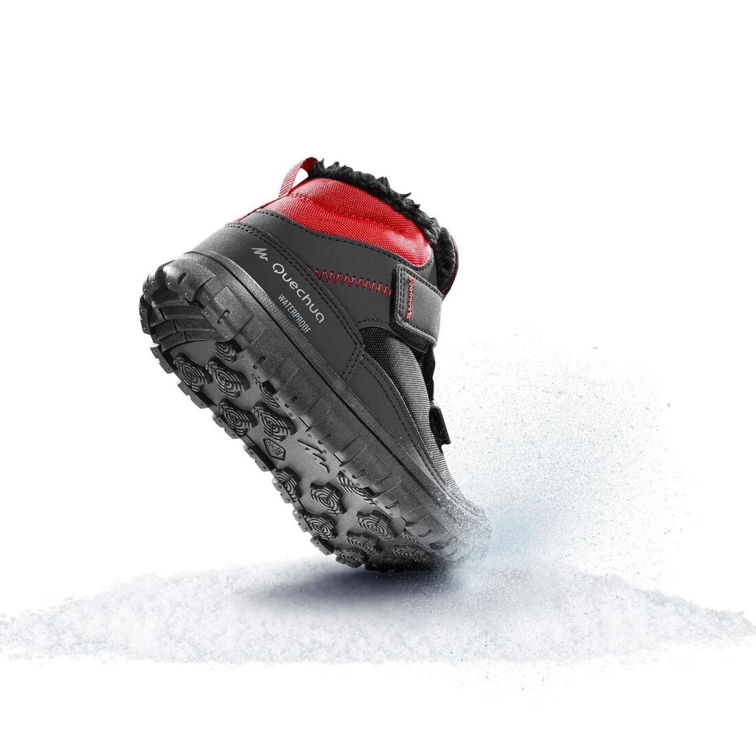 QUECHUA(ケシュア)登山・スノーハイキング シューズ 面ファスナー 防水 保温 ウォーム SH 100 - 子供用