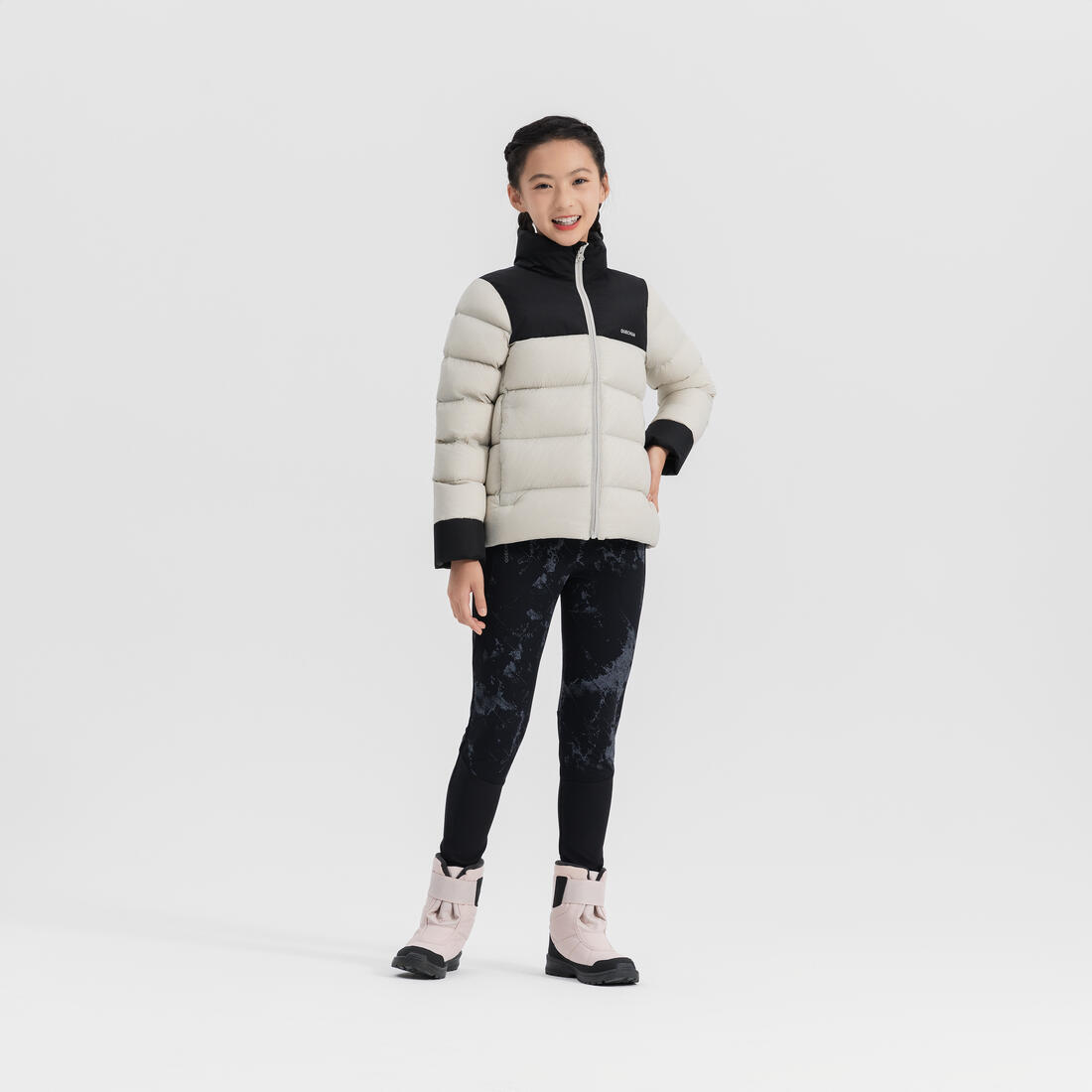 QUECHUA (ケシュア) 登山・スノーハイキング キッズ ブーツ ウォーム 防水 面ファスナー SH100 サイズ5.5~7