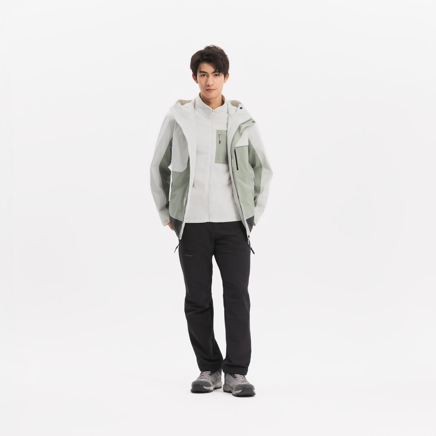 QUECHUA (ケシュア) 登山・ハイキング メンズ ウォーム ジャケット 3WAY NH500