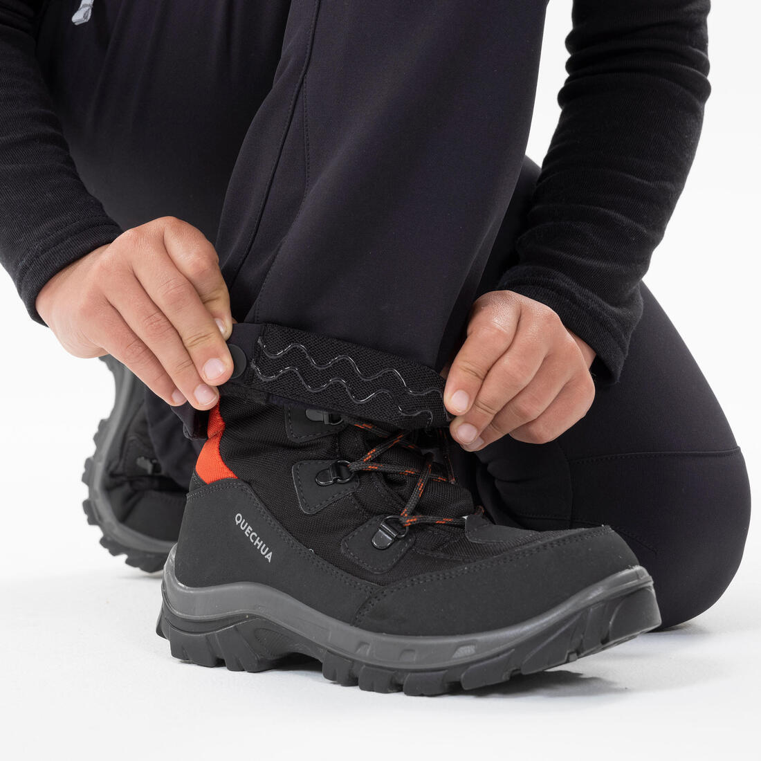 QUECHUA (ケシュア) 登山・スノーハイキング キッズ(7~15歳) ロングパンツ ソフトシェル ウォーム SH500 Mountain