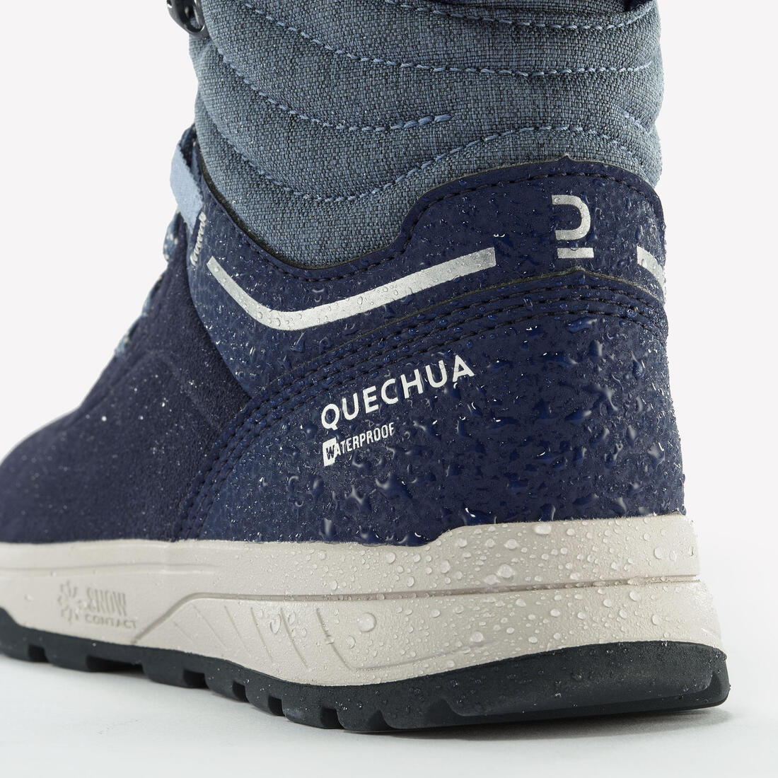 QUECHUA (ケシュア) 登山・スノーハイキング キッズ レースアップシューズ ウォーム 防水 レザー ミドルカット SH500