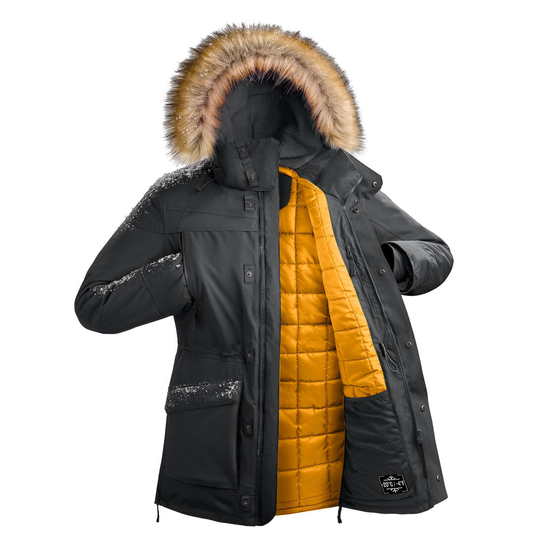 QUECHUA(ケシュア)登山・スノーハイキング メンズ ウィンターパーカー 防水 - SH500 Ultra-Warm -20°C