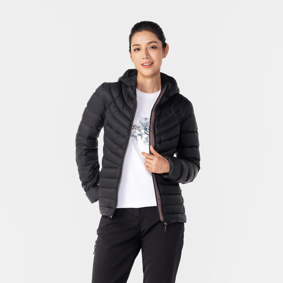 FORCLAZ (フォルクラ) 登山・トレッキング レディース ダウンジャケット フード付き -10°C MT500