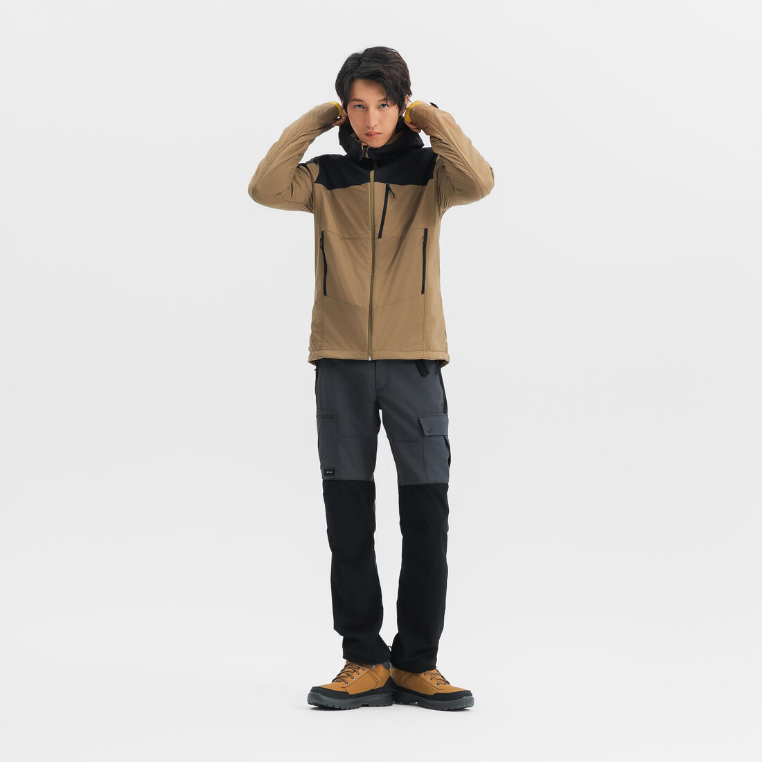 FORCLAZ (フォルクラ) 登山・トレッキング メンズ ウインドブレーカージャケット ソフトシェル ウォーム