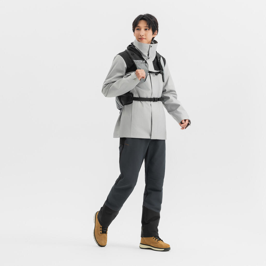 QUECHUA (ケシュア) メンズ3WAY トラベル トレッキング 防水ジャケット - TRAVEL 100 0°C - CN