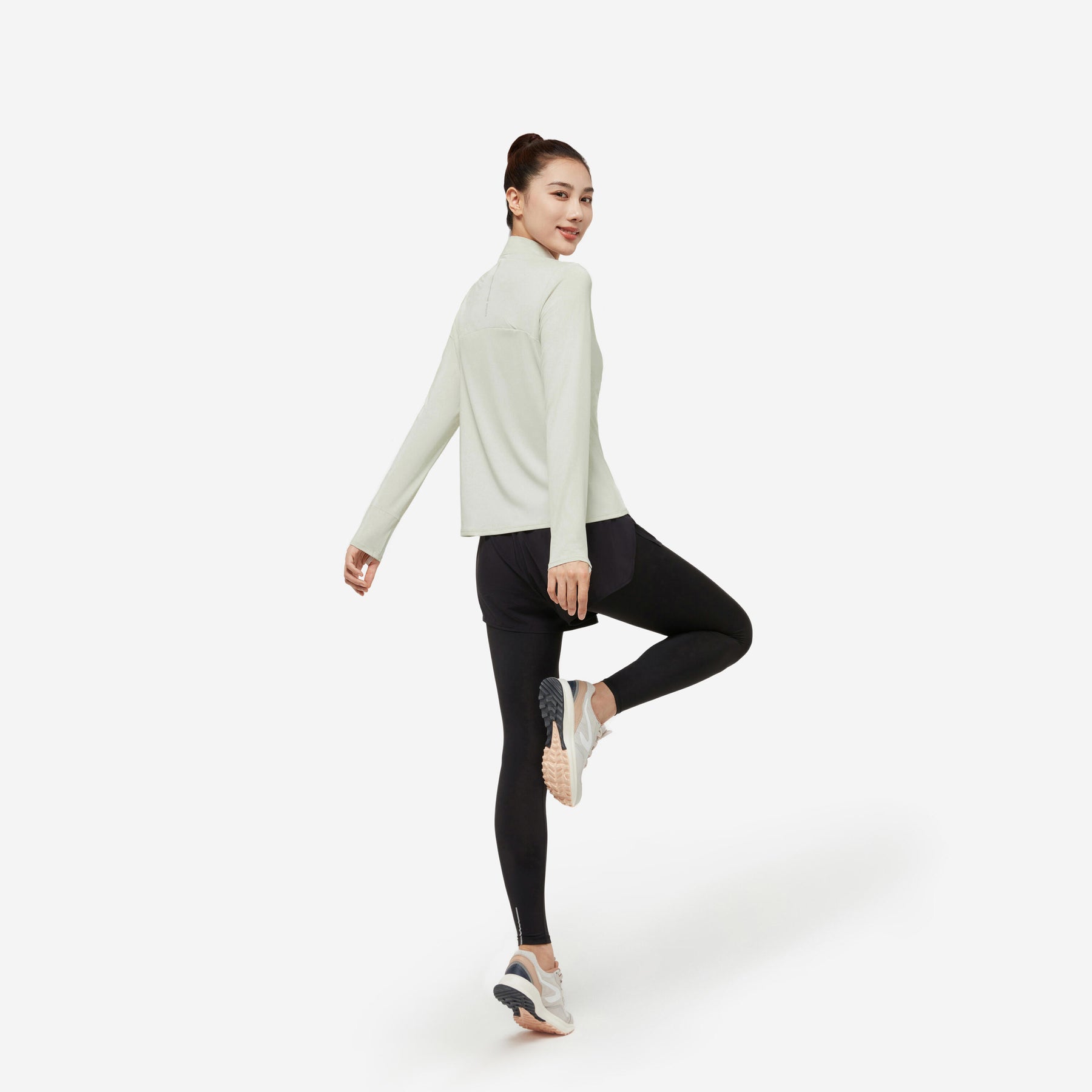 KIPRUN(キプラン) ランニング 2in1 スカート一体型タイツ レディース