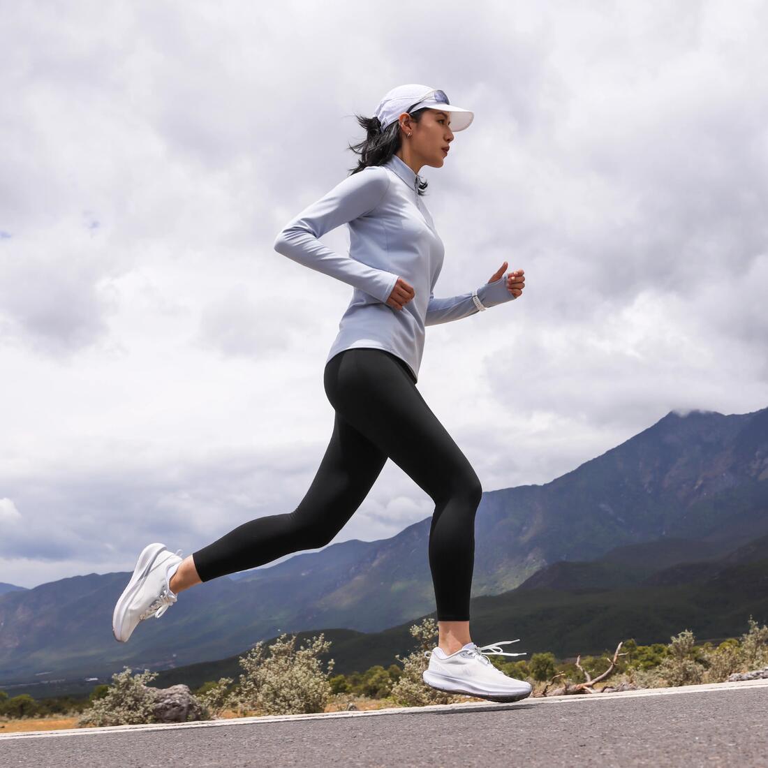 Women's Running Leggings Black - Run 100 Series