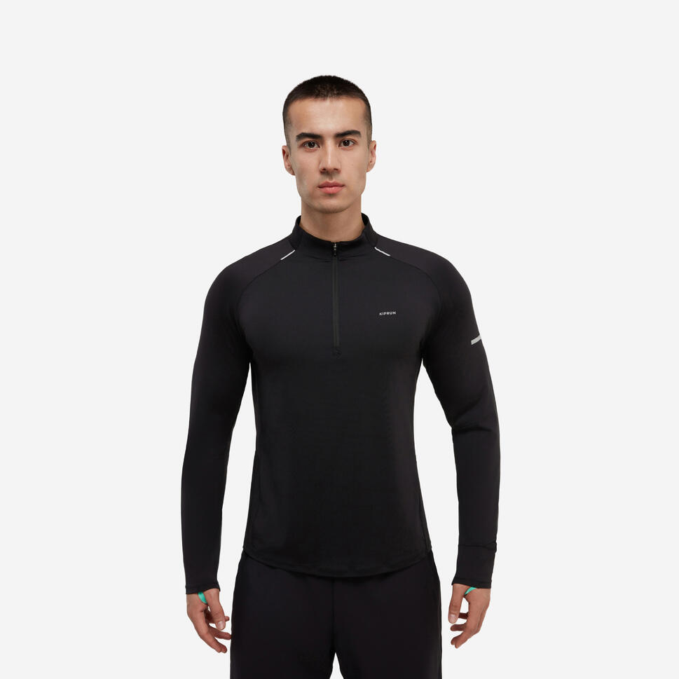 KIPRUN(キプラン)ランニング 長袖Tシャツ ハーフファスナー Run 500 Dry  メンズ