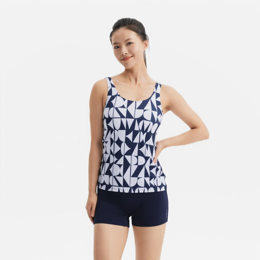 NABAIJI(ナバイジ) 水泳 水着 タンキニ風ワンピース 100 レディース