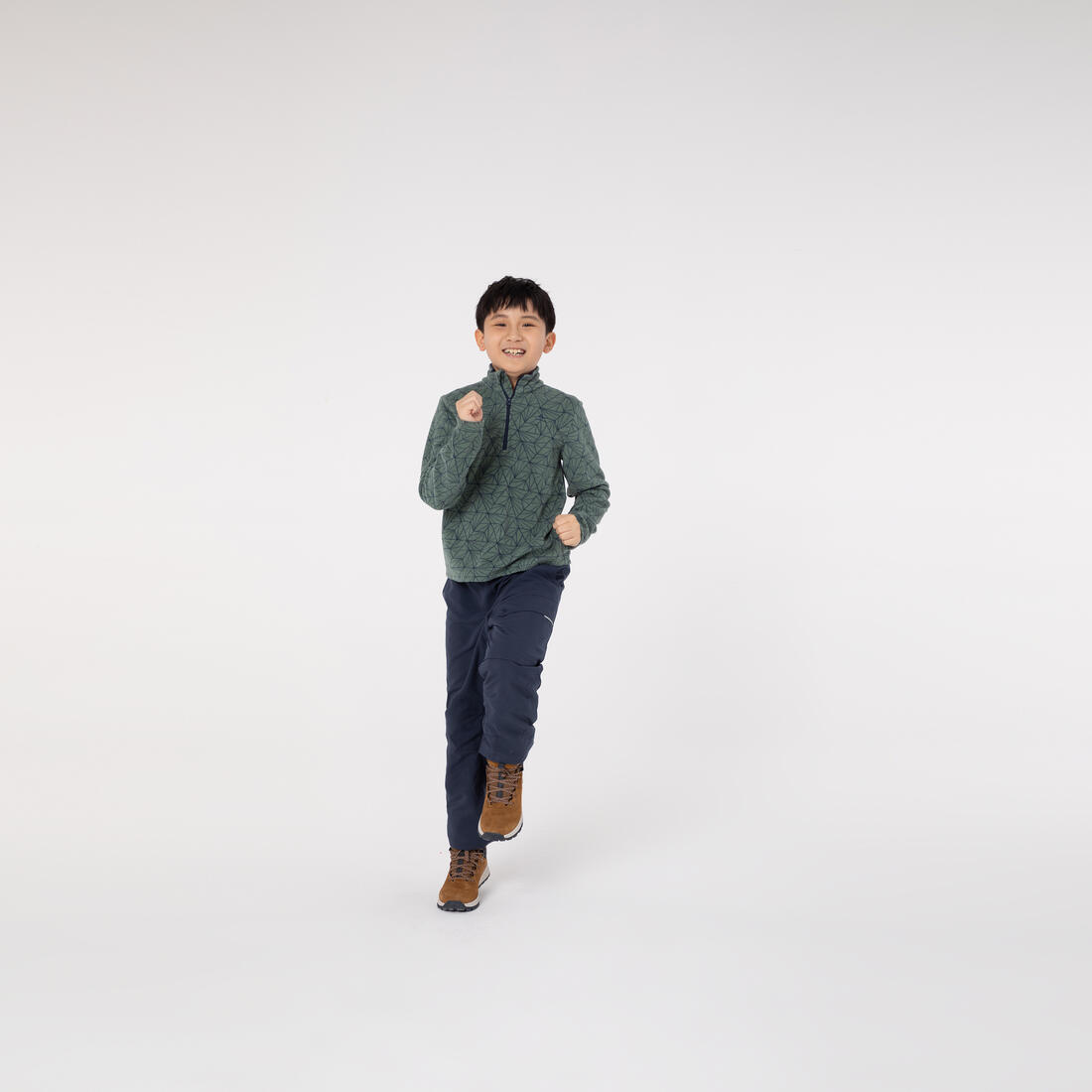 QUECHUA (ケシュア) ハイキング キッズ フリースジャケット ハーフジップ MH100 7~15歳用