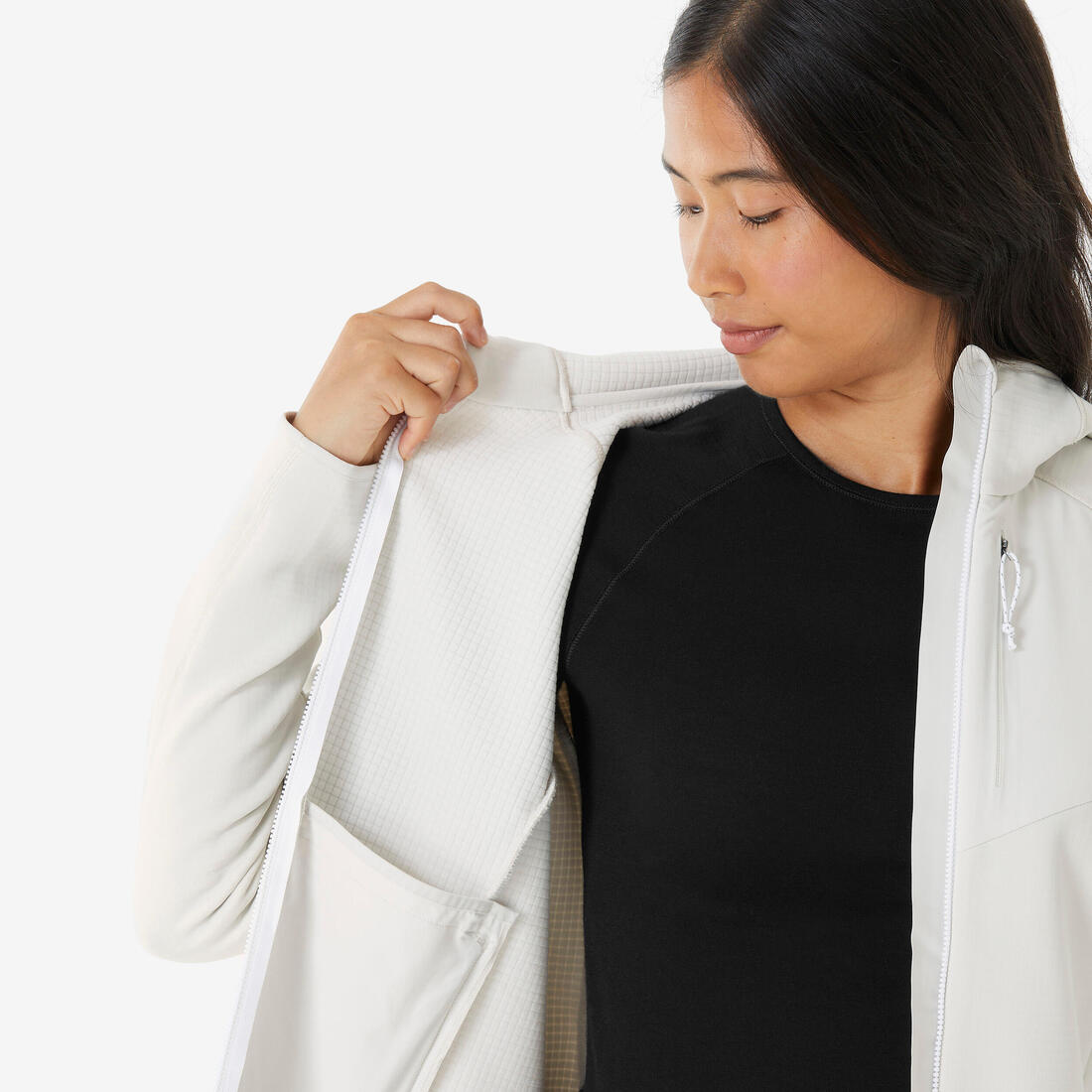 QUECHUA (ケシュア) 登山 ハイキング レディース フリース フルファスナー MH500