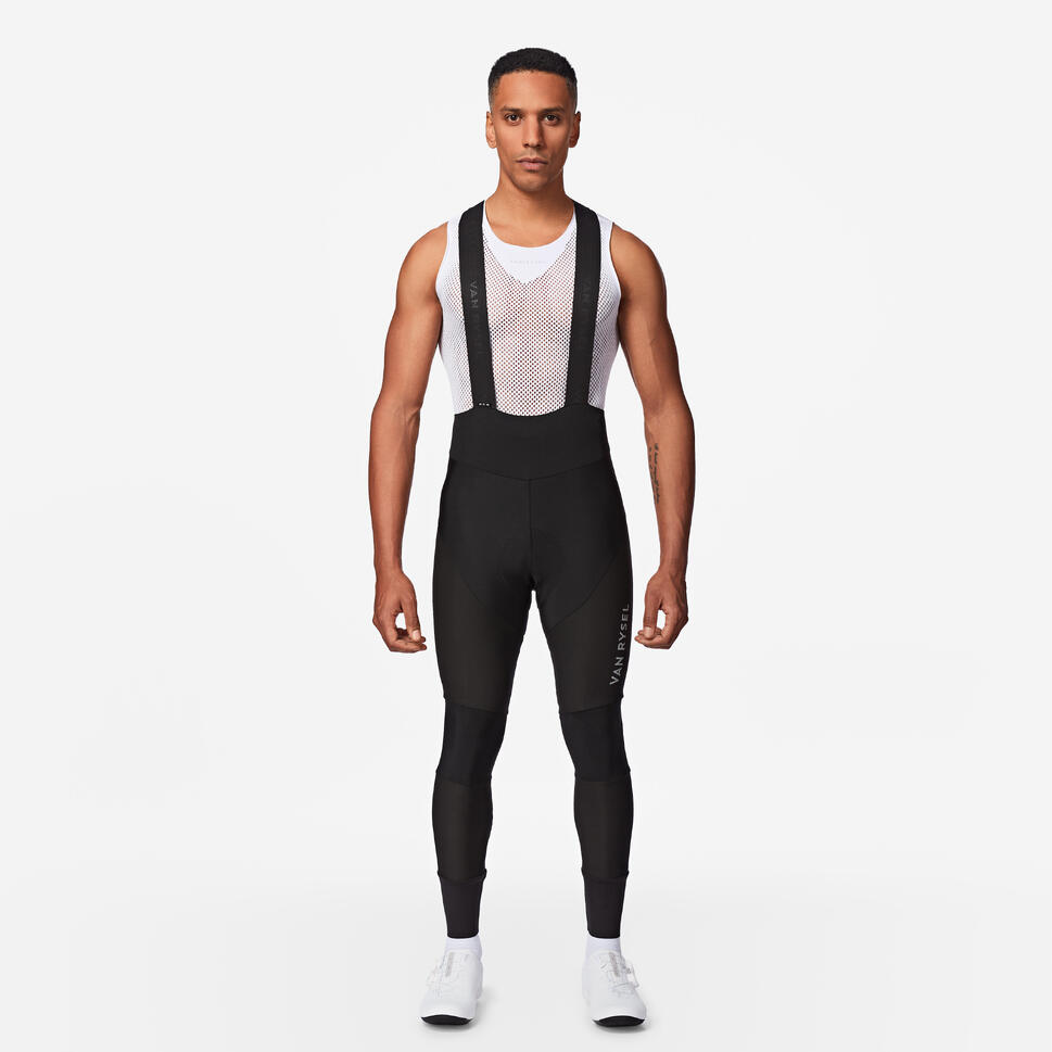 VAN RYSEL (ヴァンリーゼル) ロードバイク メンズ 冬用撥水ビブタイツ、RCR Extreme