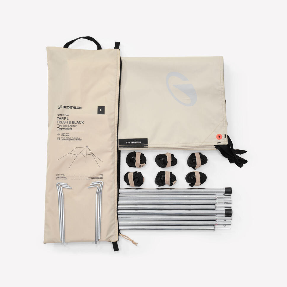 QUECHUA (ケシュア) キャンプ タープ シェルター 多機能 Fresh&Black Lサイズ