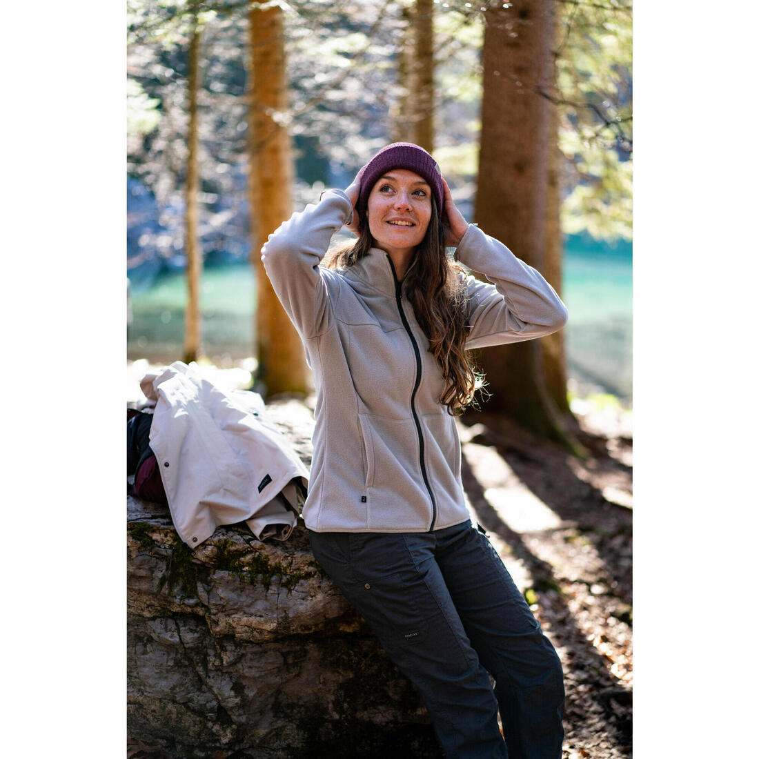 QUECHUA (ケシュア) 登山・ハイキング レディース ジャケット ウォーム 3WAY 0°C NH100