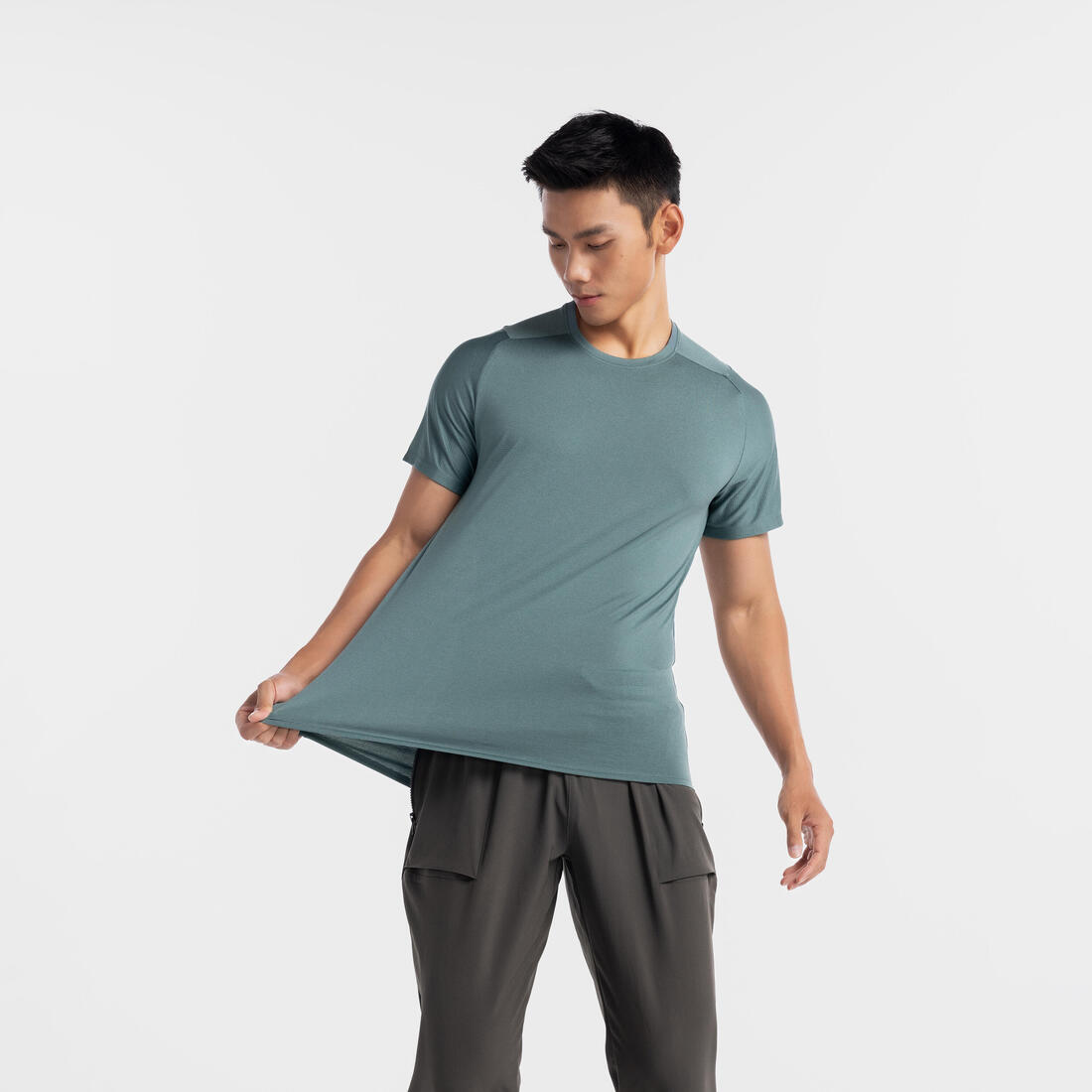 DOMYOS (ドミオス) フィットネス メンズ Tシャツ 透湿性 レギュラーフィット クルーネック 防臭 500