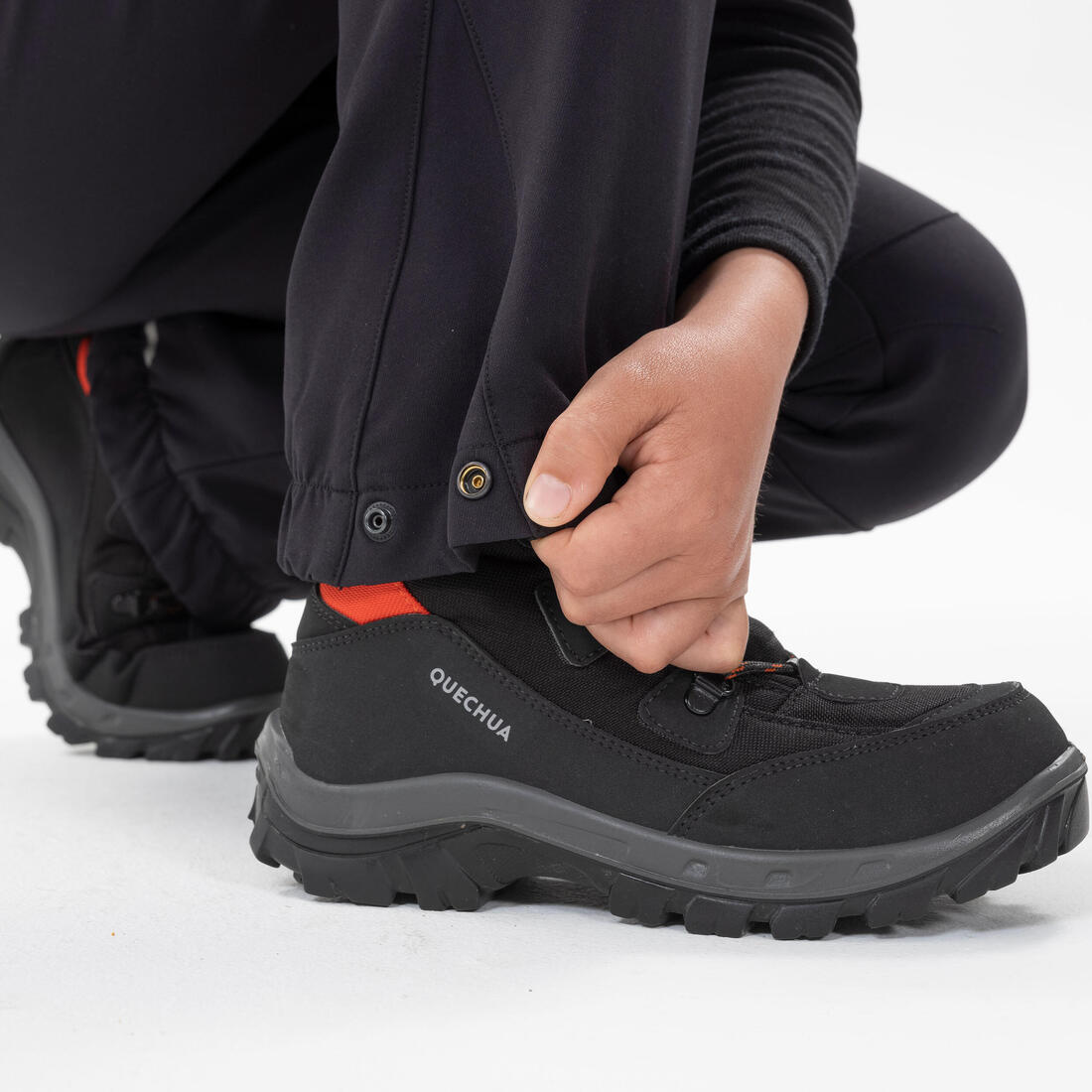 QUECHUA (ケシュア) 登山・スノーハイキング キッズ(7~15歳) ロングパンツ ソフトシェル ウォーム SH500 Mountain