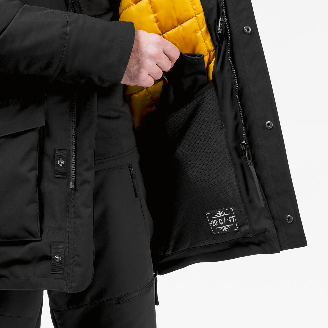 QUECHUA(ケシュア)登山・スノーハイキング メンズ ウィンターパーカー 防水 - SH500 Ultra-Warm -20°C