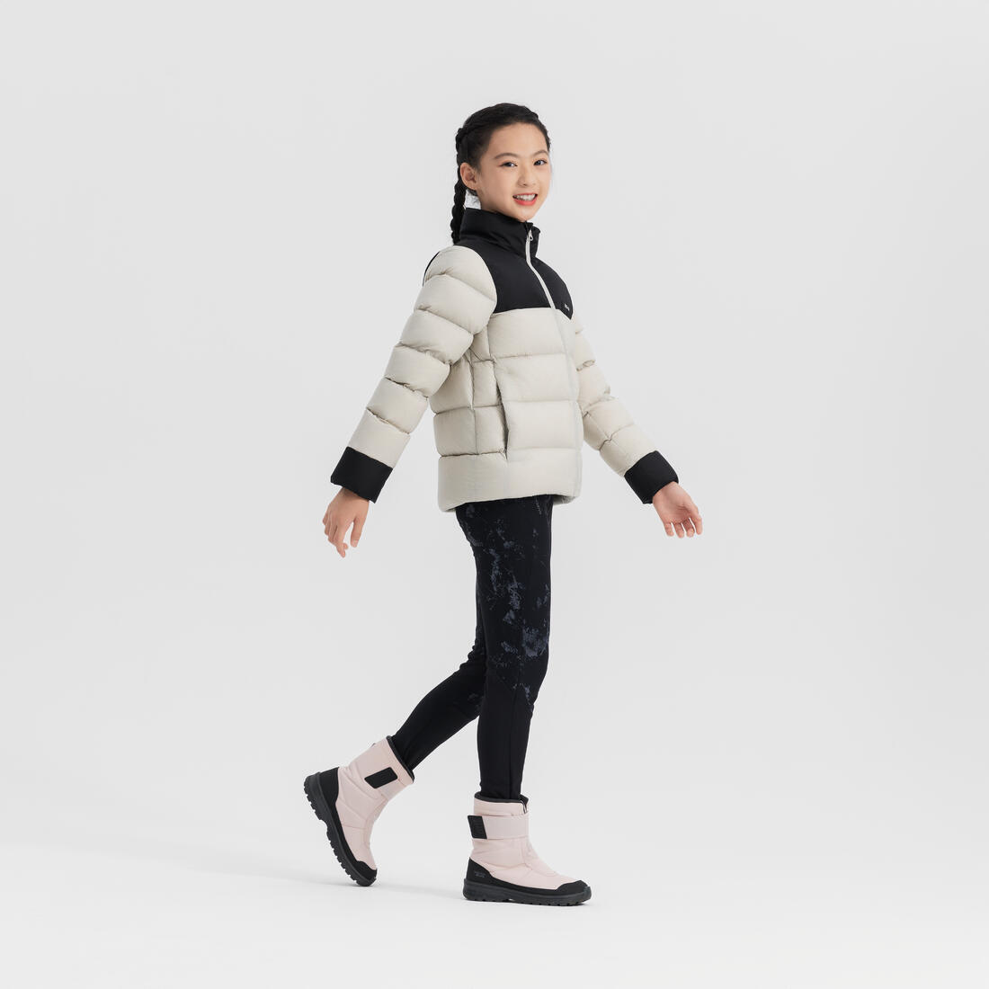 QUECHUA (ケシュア) 登山・スノーハイキング キッズ ブーツ ウォーム 防水 面ファスナー SH100 サイズ5.5~7