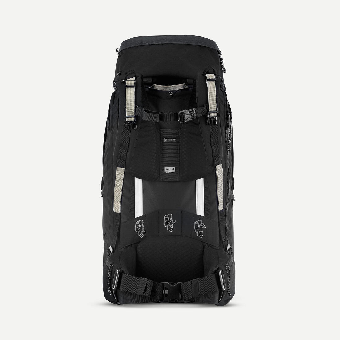 FORCLAZ(フォルクラ)登山・トレッキング バックパック Travel 500 50 L スーツケース開口付き ブラック