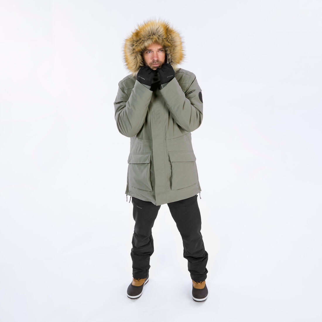 QUECHUA(ケシュア)登山・スノーハイキング メンズ ウィンターパーカー 防水 - SH500 Ultra-Warm -20°C