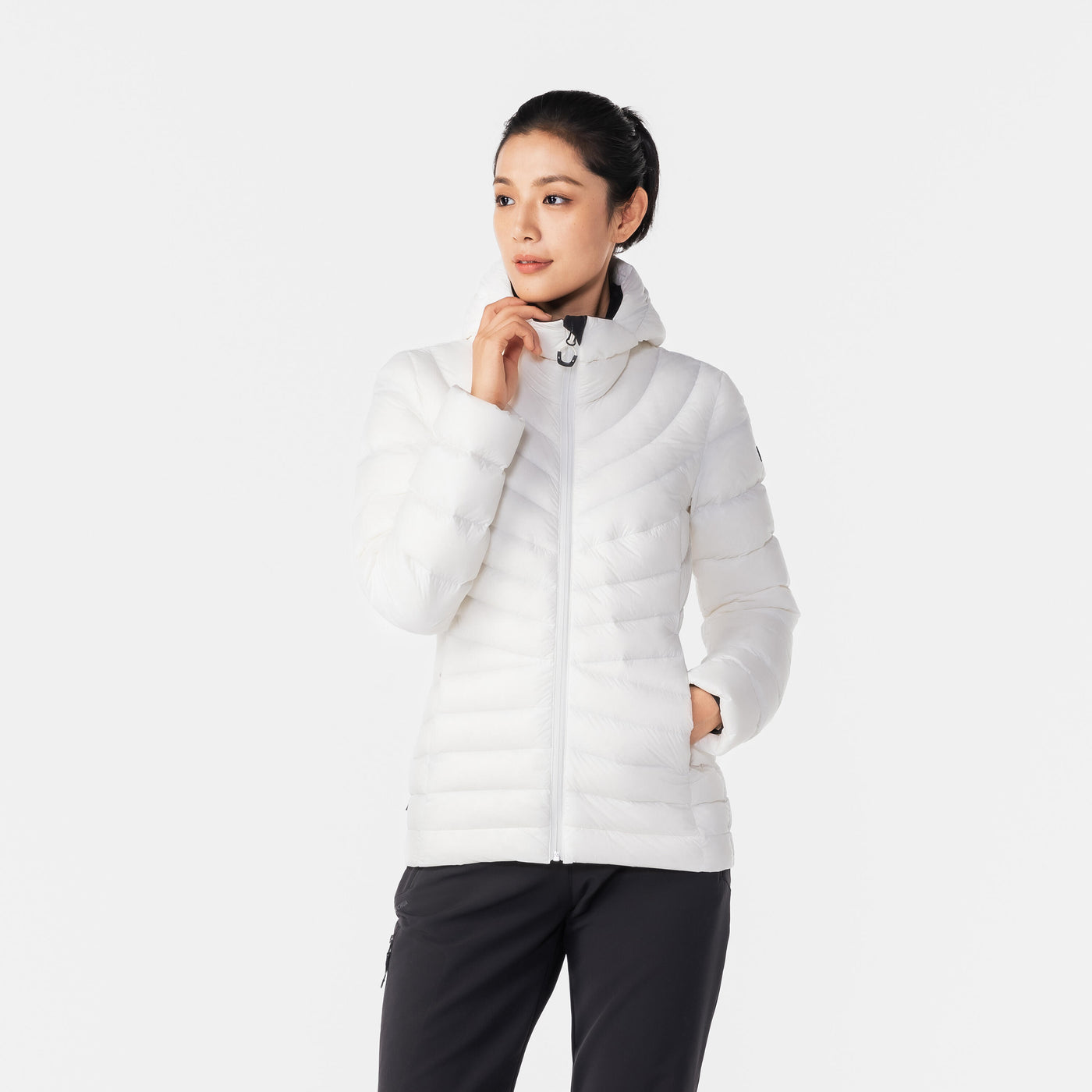 FORCLAZ (フォルクラ) 登山・トレッキング レディース ダウンジャケット フード付き -10°C MT500