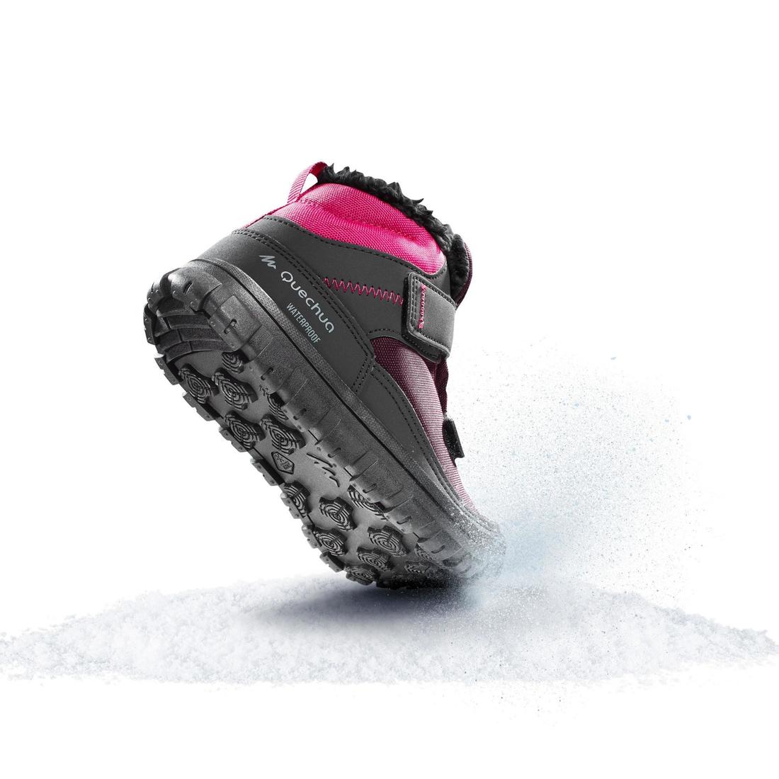 QUECHUA(ケシュア)登山・スノーハイキング シューズ 面ファスナー 防水 保温 ウォーム SH 100 - 子供用