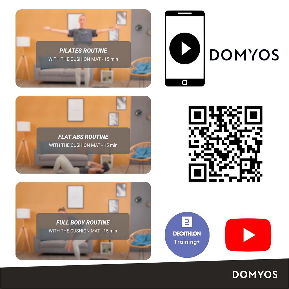 DOMYOS (ドミオス) フィットネス マット&クッション EAZIP 540