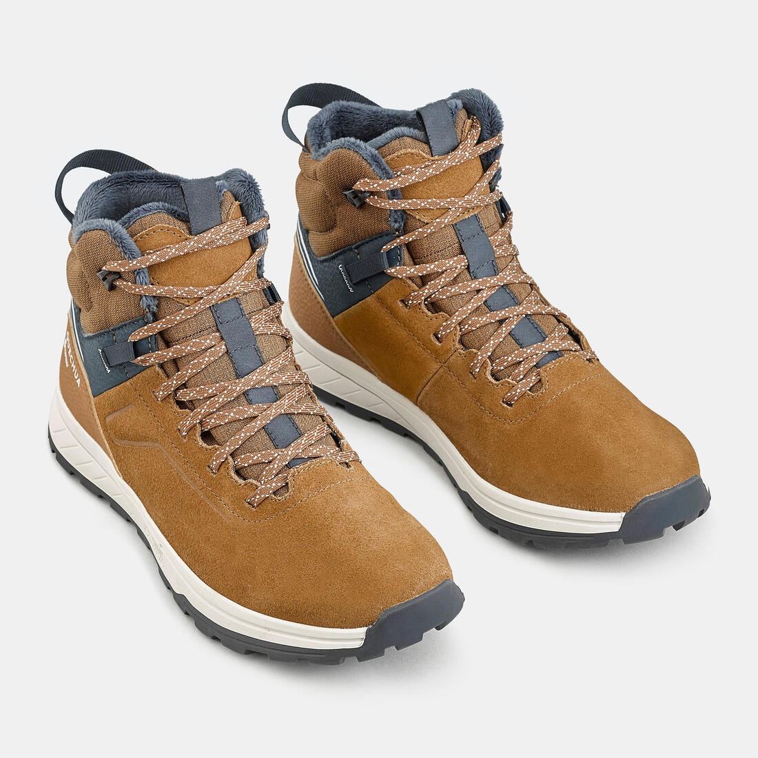 QUECHUA (ケシュア) 登山・スノーハイキング キッズ レースアップシューズ ウォーム 防水 レザー ミドルカット SH500