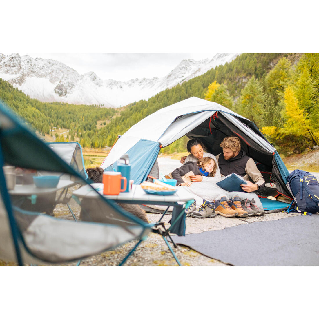 QUECHUA (ケシュア) キャンプ ワンタッチテント 2 SECONDS EASY FRESH&BLACK - 3人用