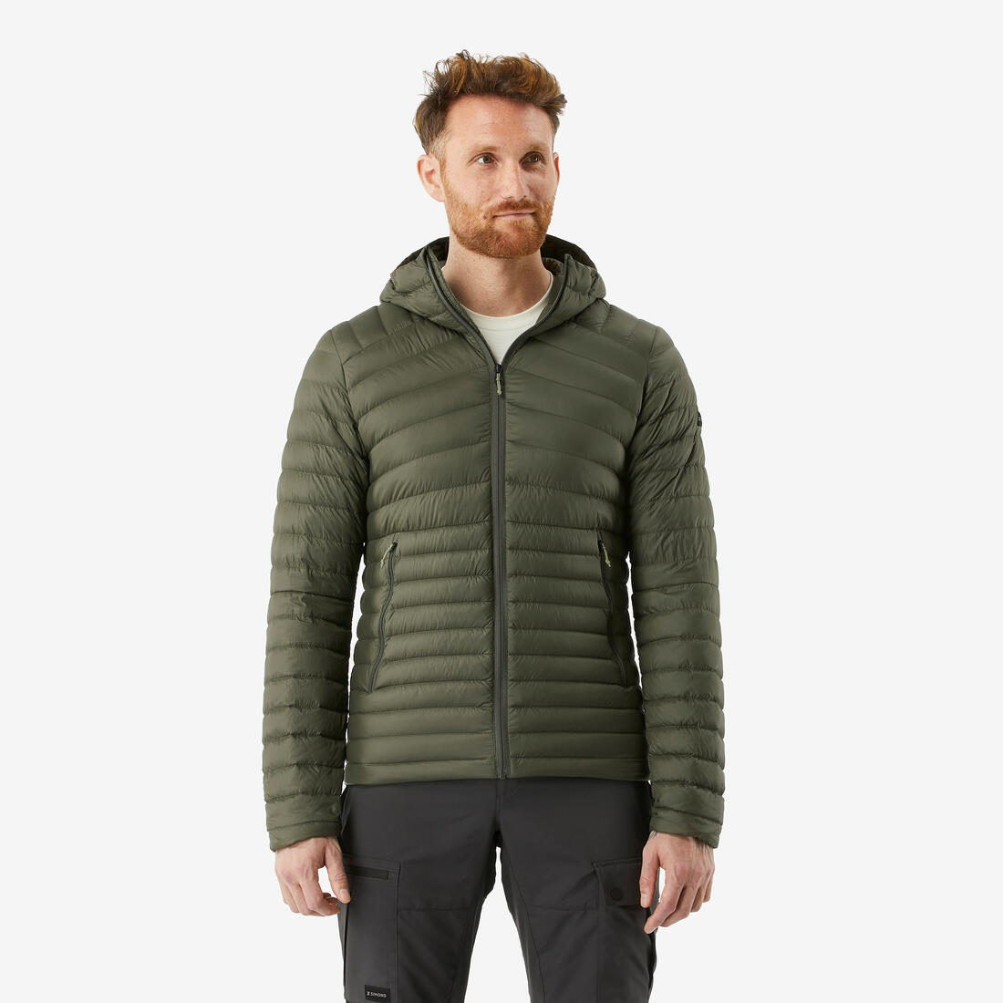 FORCLAZ(フォルクラ)登山・トレッキング フード付き ダウンジャケット TREK 100 メンズ