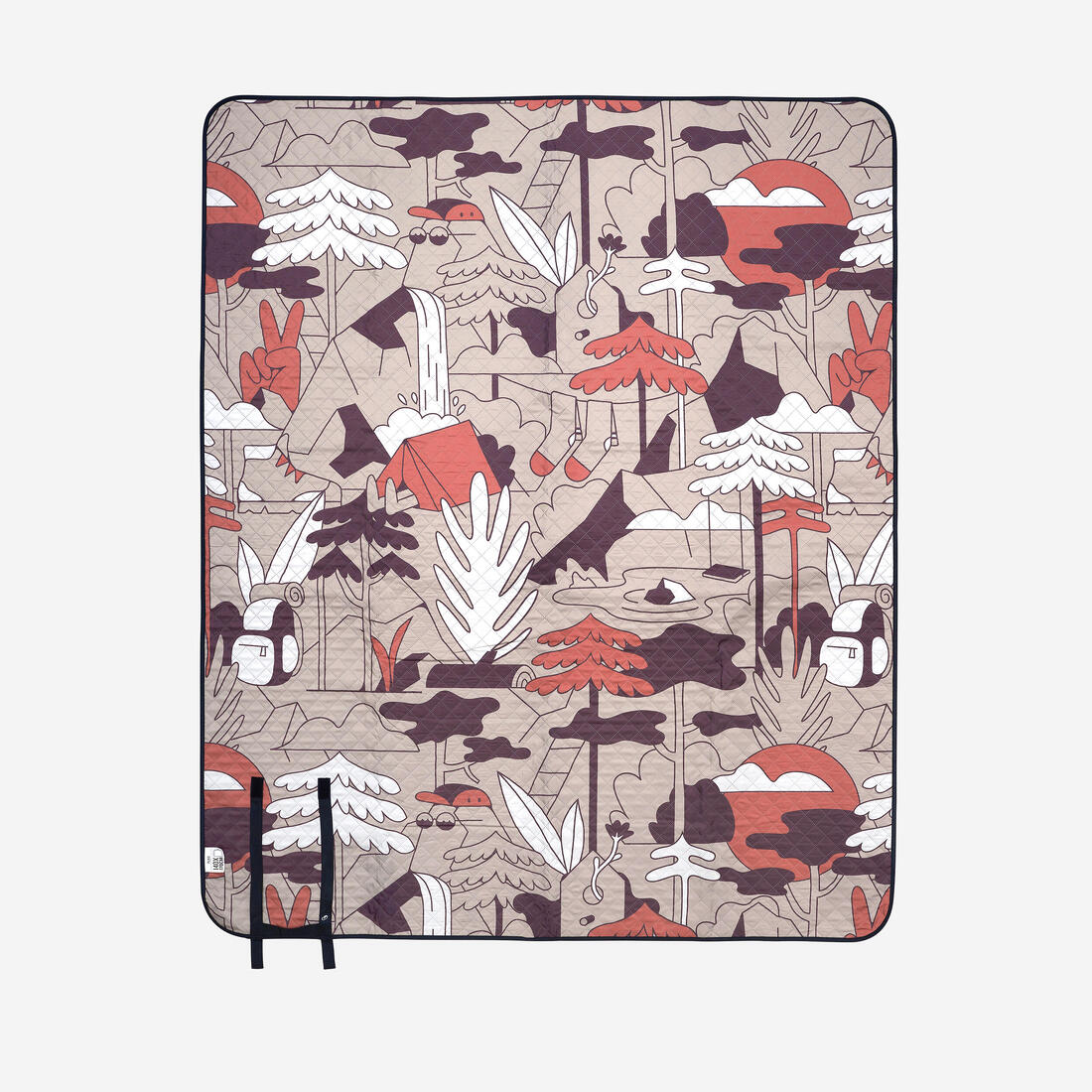 QUECHUA (ケシュア) キャンプ・ピクニック ブランケット 快適 170 x 140cm