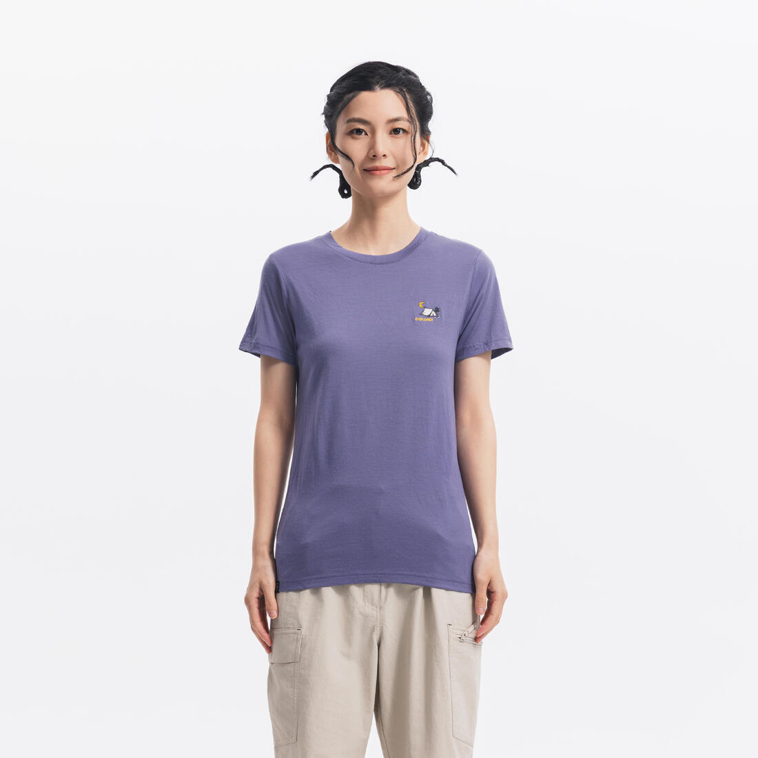 FORCLAZ (フォルクラ) トレッキング・トラベル レディース Tシャツ ウール TRAVEL 500