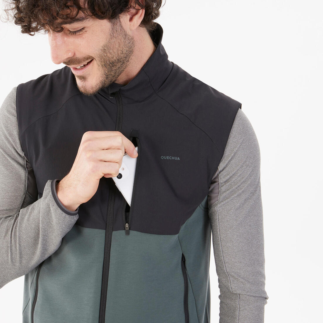 QUECHUA (ケシュア) 登山・ハイキング メンズ フリースベスト ウォーム MH500