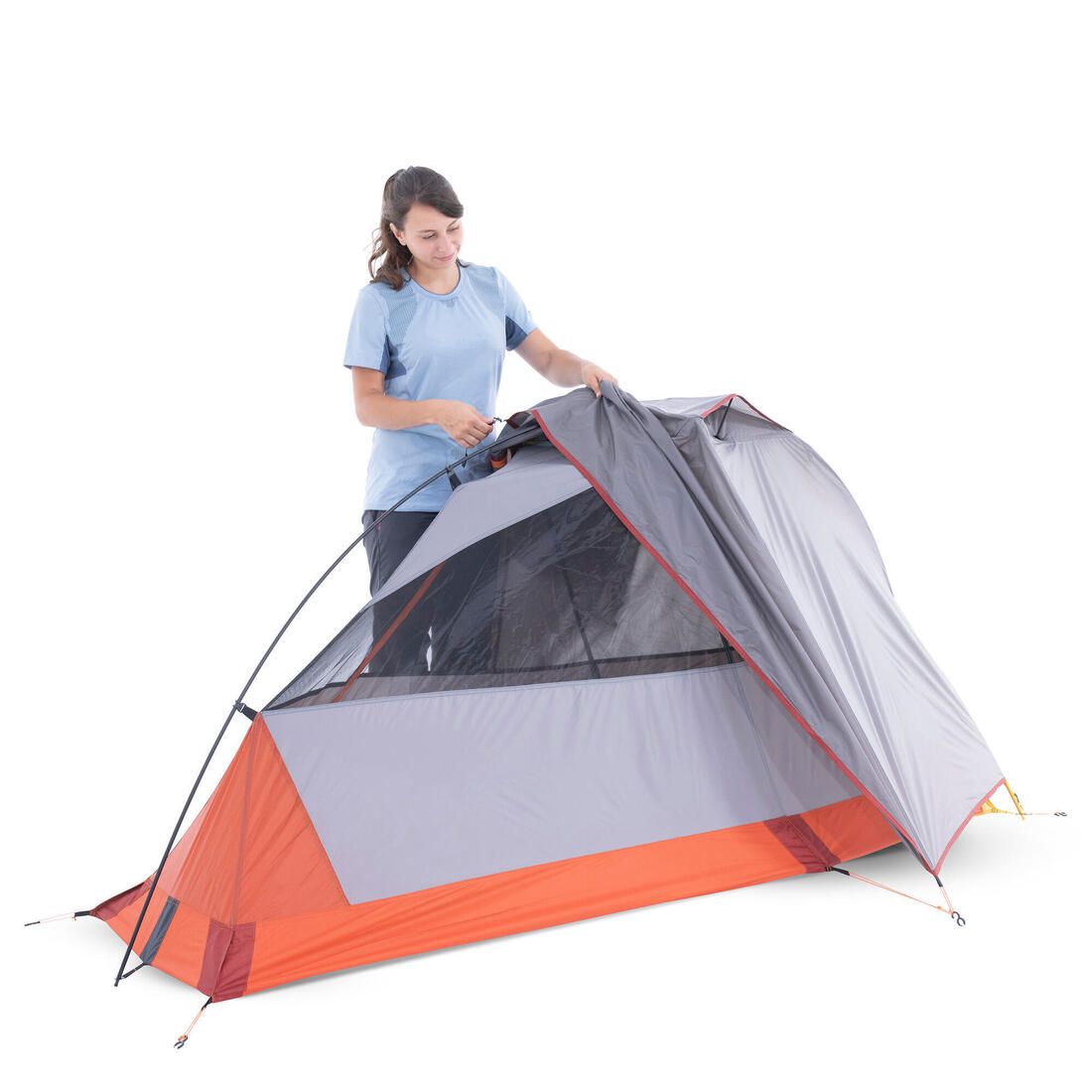 FORCLAZ (フォルクラ) キャンプ・トレッキング・登山用テント 3シーズン用 自立式 TREK 900 1人用