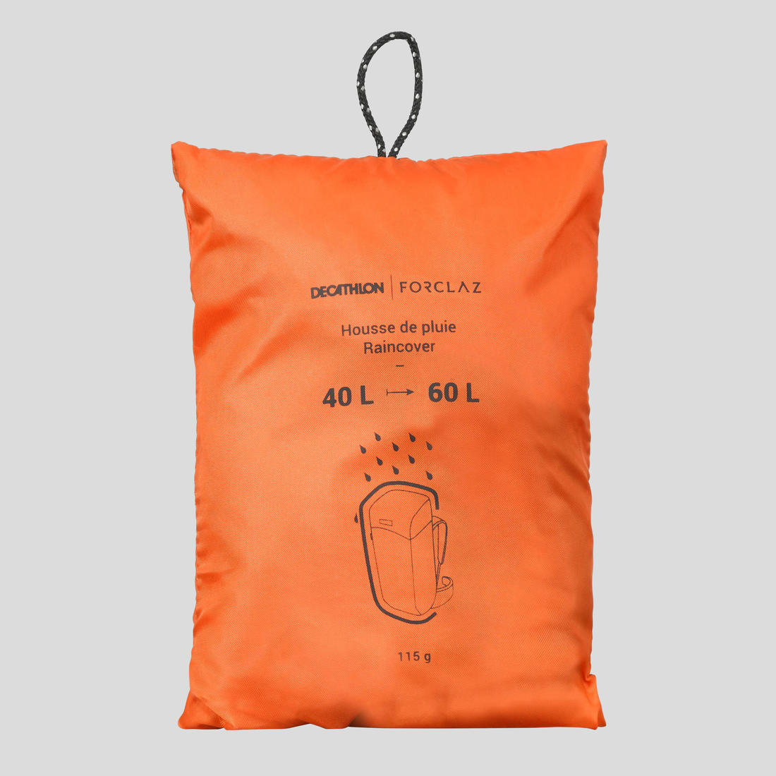 FORCLAZ (フォルクラ) 登山・トレッキング バックパック ベーシックレインカバー(40~60L用)