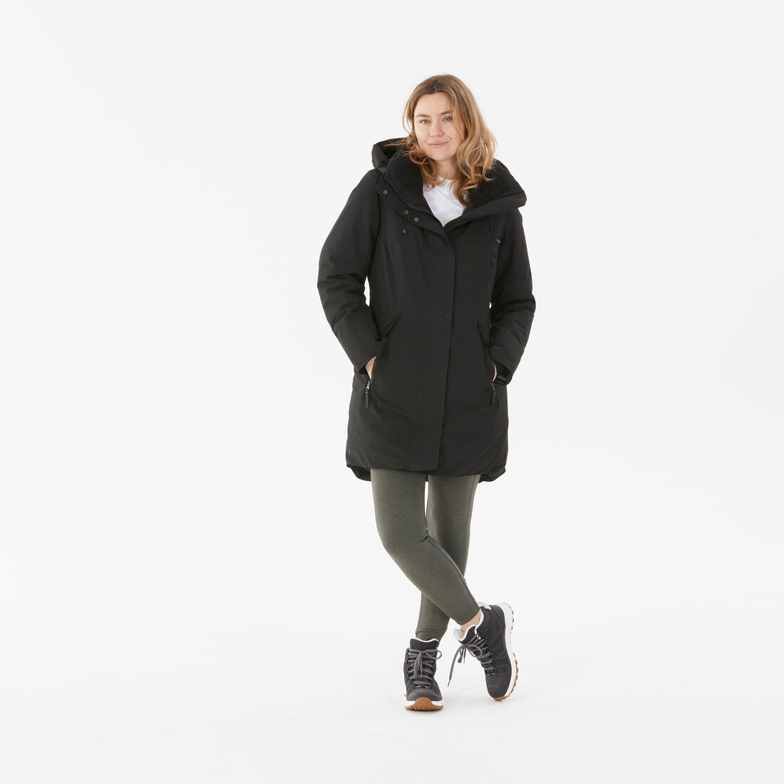 QUECHUA (ケシュア) 登山・スノーハイキング レディース パーカー 防水 SH500 -10℃